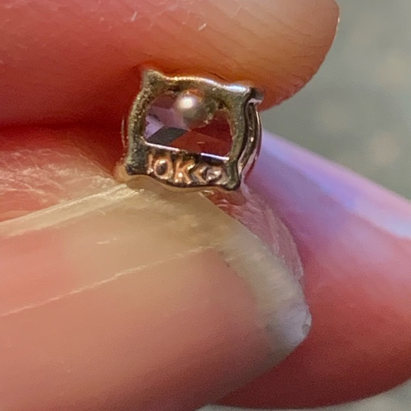 EUC - 10 K Yellow Gold & Aquamarine Set - Picture 10 of 13